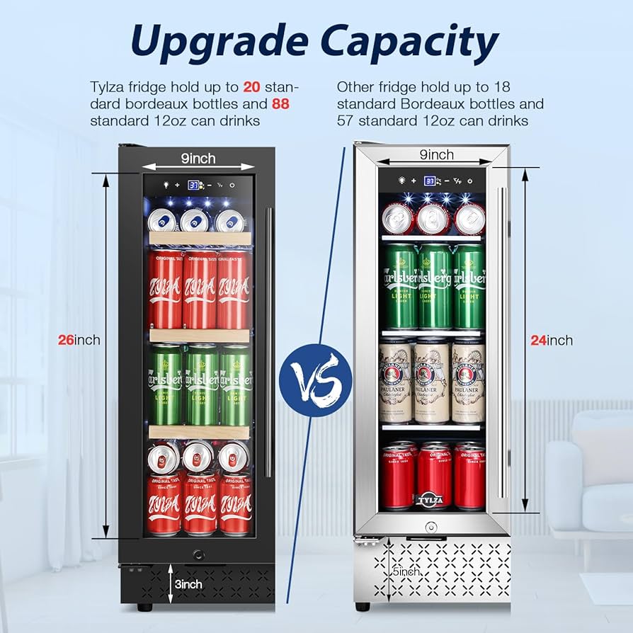Amazon.com: Tylza 24 Inch Wine and Beverage Refrigerator